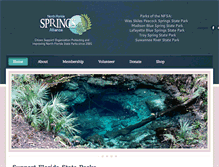 Tablet Screenshot of northfloridaspringsalliance.org